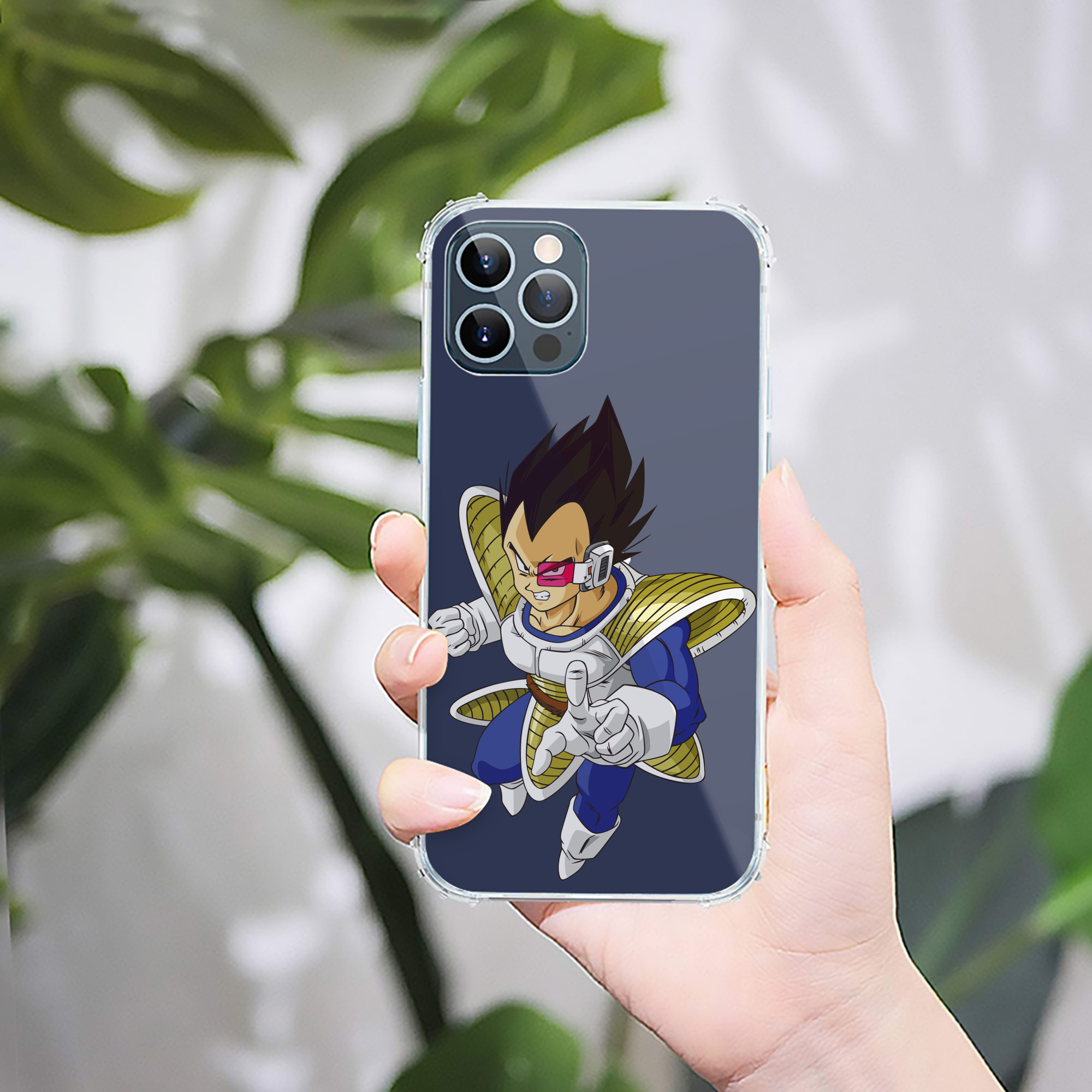 （画像用） ドラゴンボール ベジータ四世（Bejīta Yonsei）DRAGON BALL Vegeta IV 【iPhone 12シリーズ対応】透明スマホケース（クリアソフトケース）